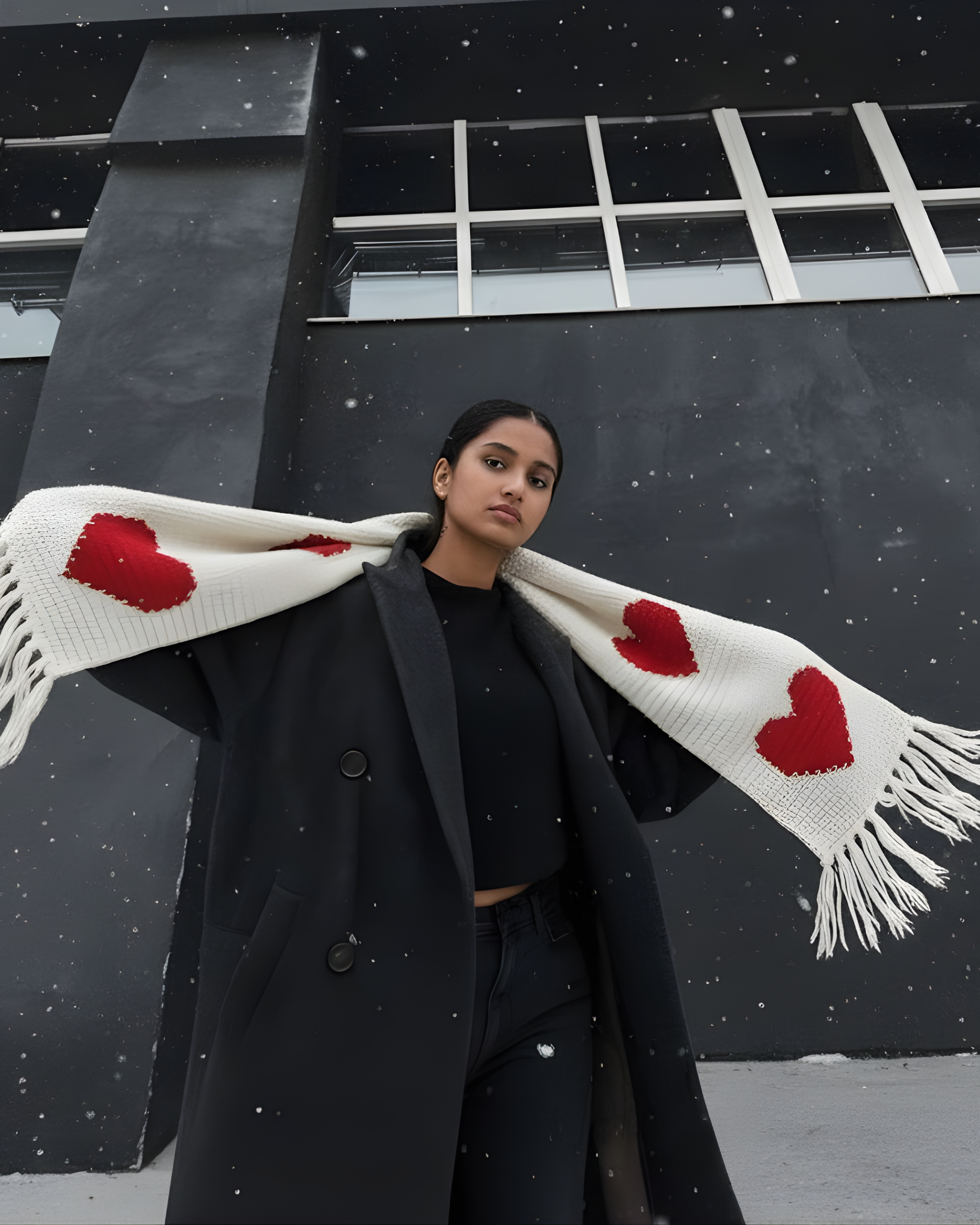 FIVE OF HEARTS SCARF
