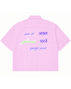 COW PINK BOXY SHIRT