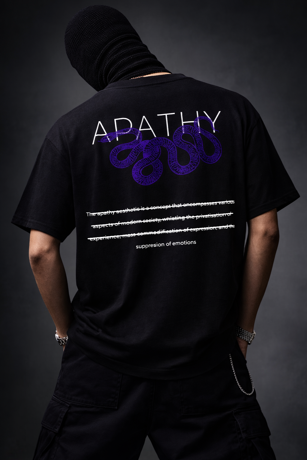 BLACK APATHY T-SHIRT