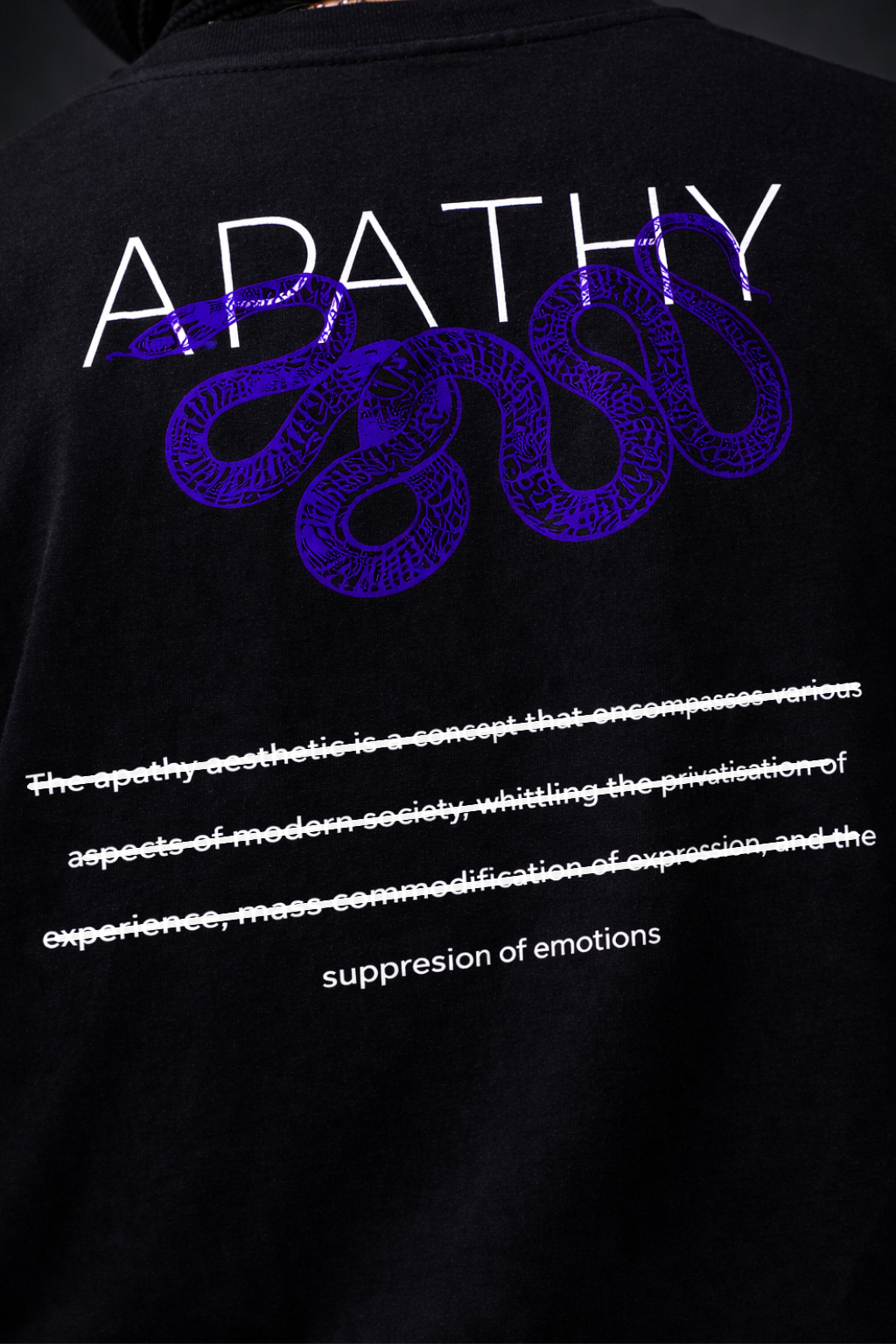 BLACK APATHY T-SHIRT