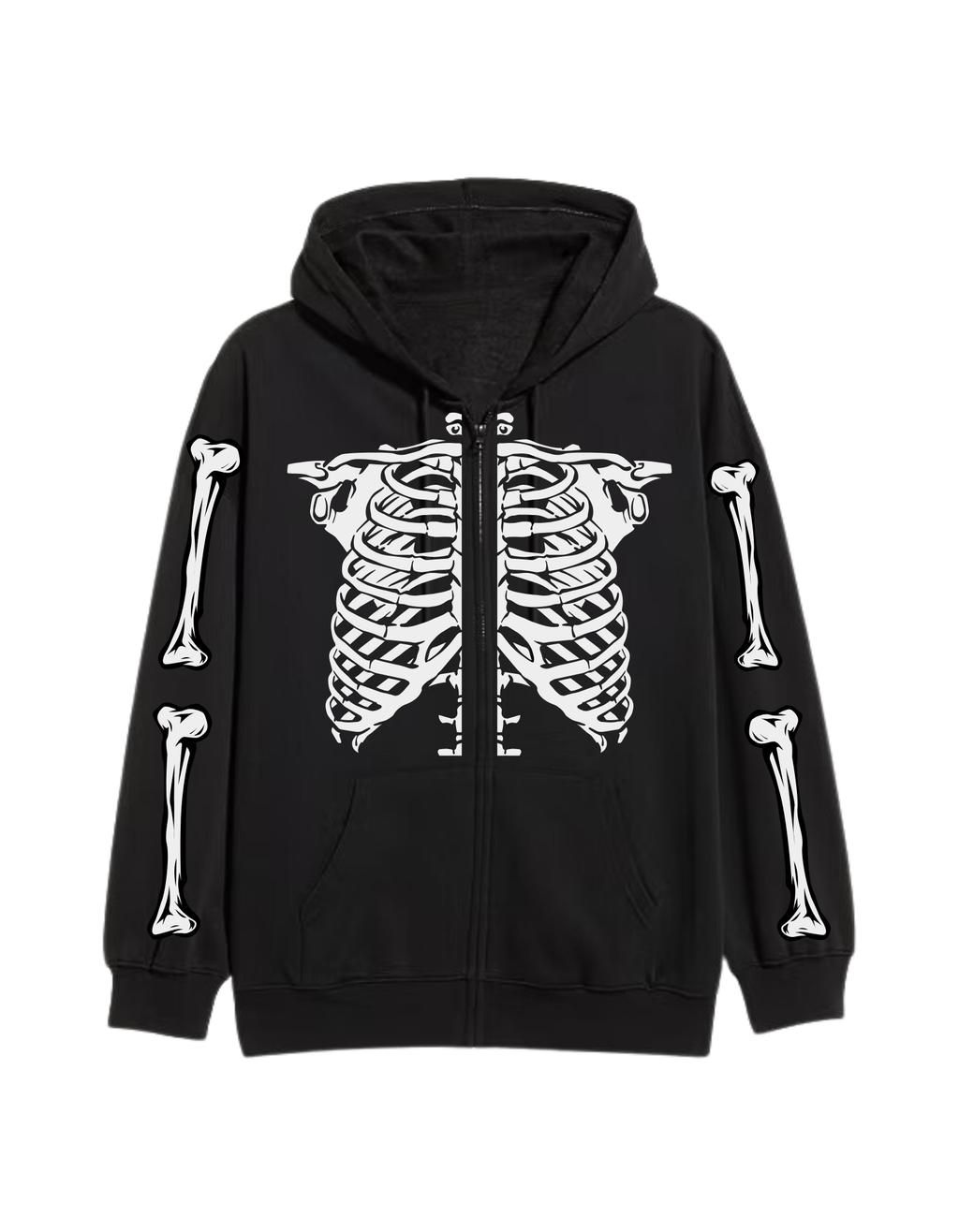 SKELETONS IN THE BASEMENT ZIPPER HOODIE