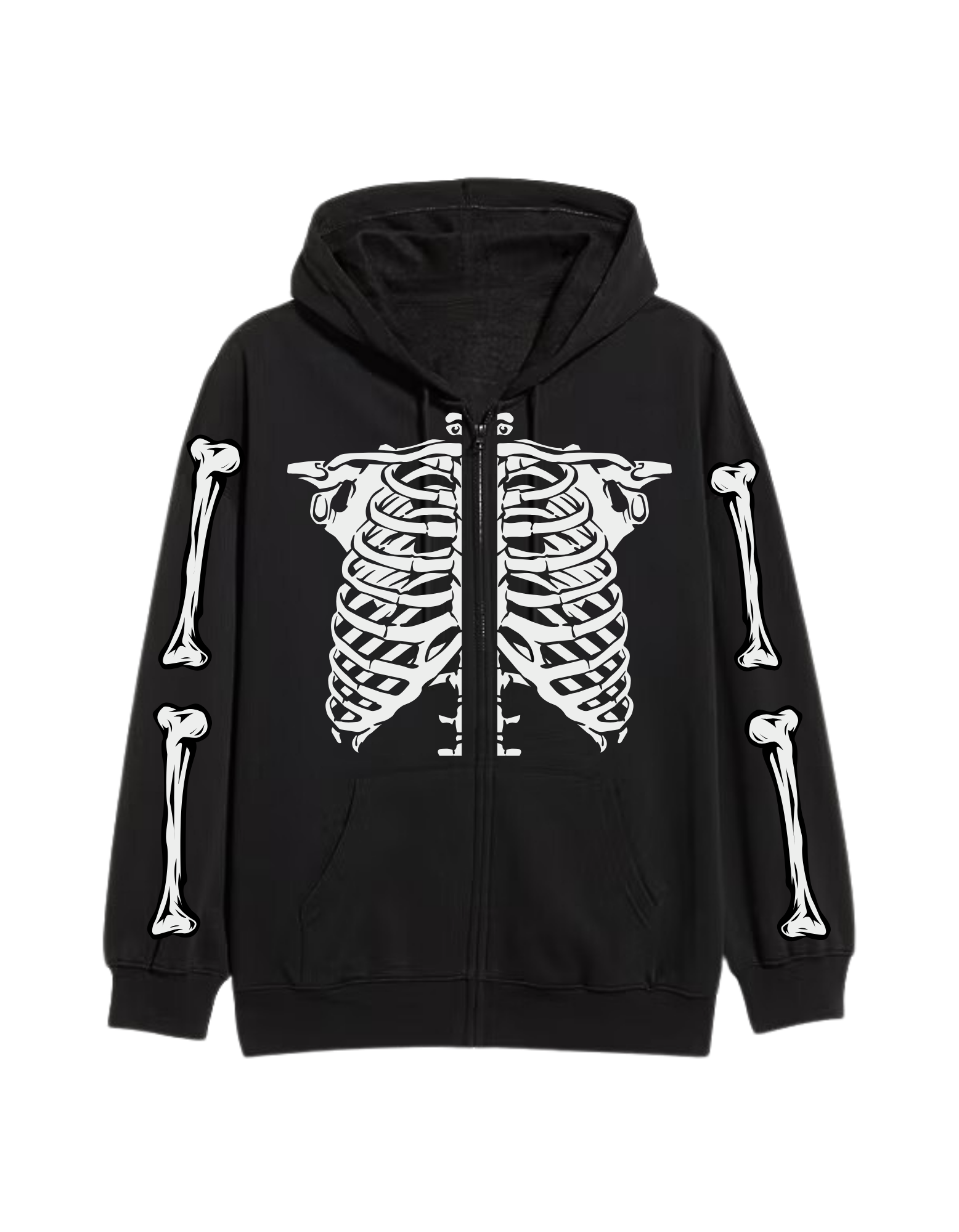 SKELETONS IN THE BASEMENT ZIPPER HOODIE