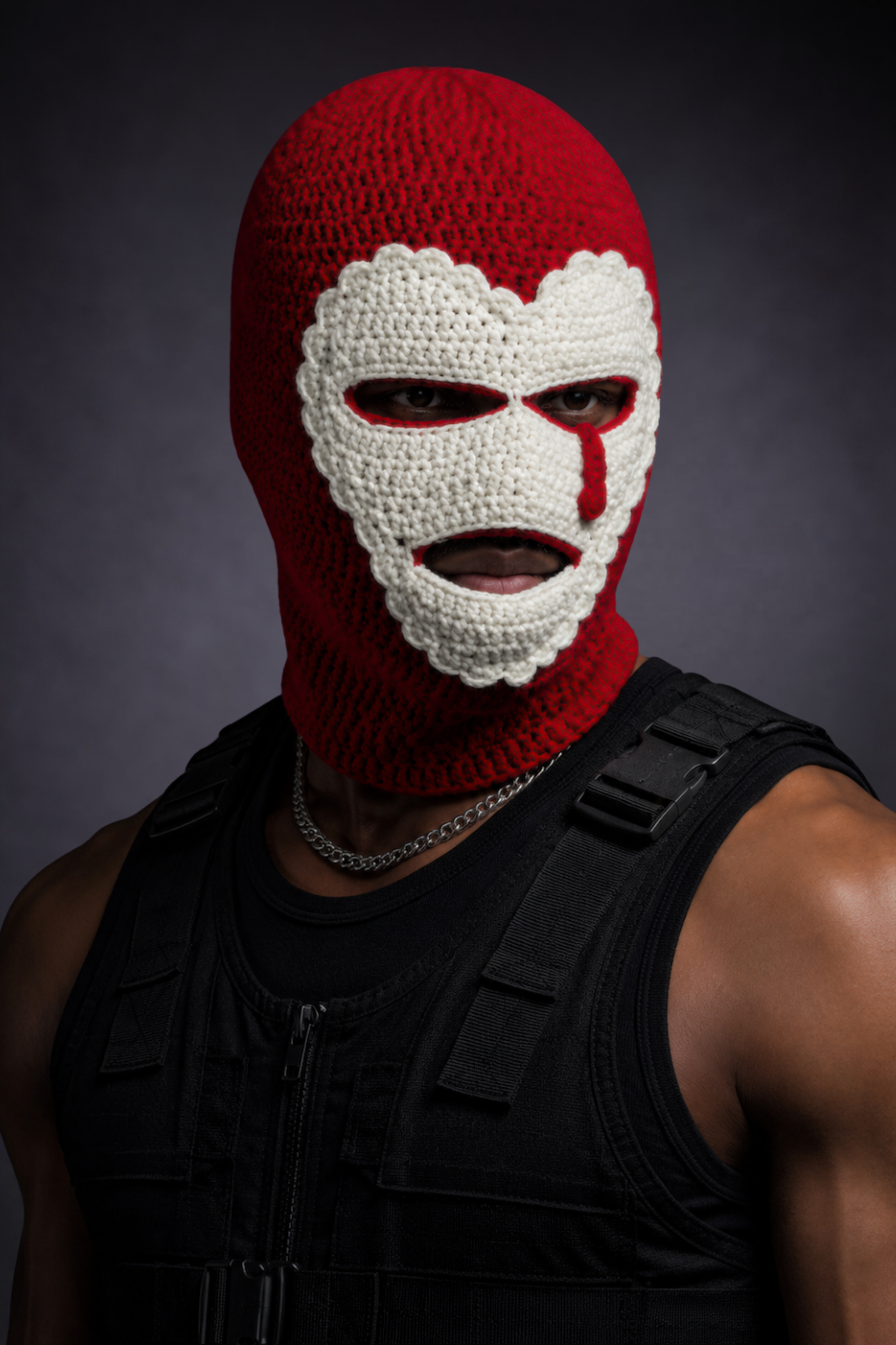 KING OF HEARTS RED BALACLAVA