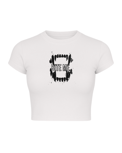 BITE ME WOMEN'S BABY TEE