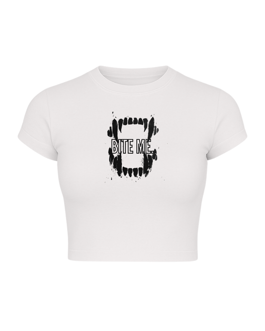BITE ME WOMEN'S BABY TEE