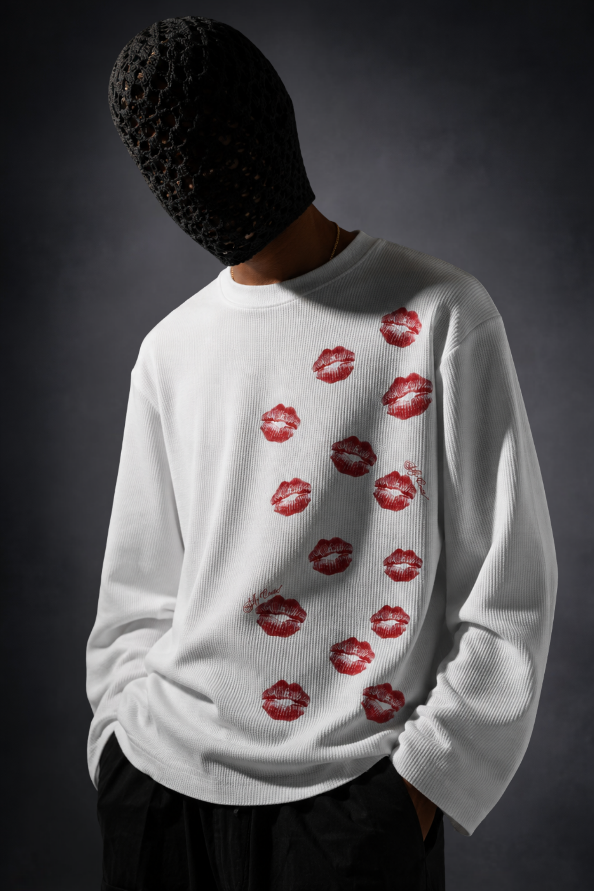 MISSED YOU WAFFLE KNIT T-SHIRT