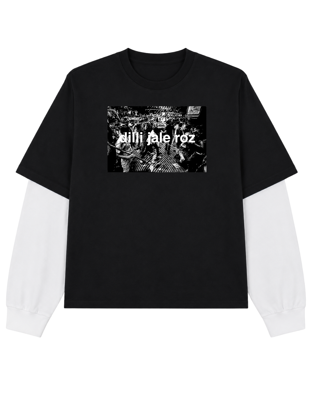 INQUILAB ATTACHED SLEEVE T-SHIRT