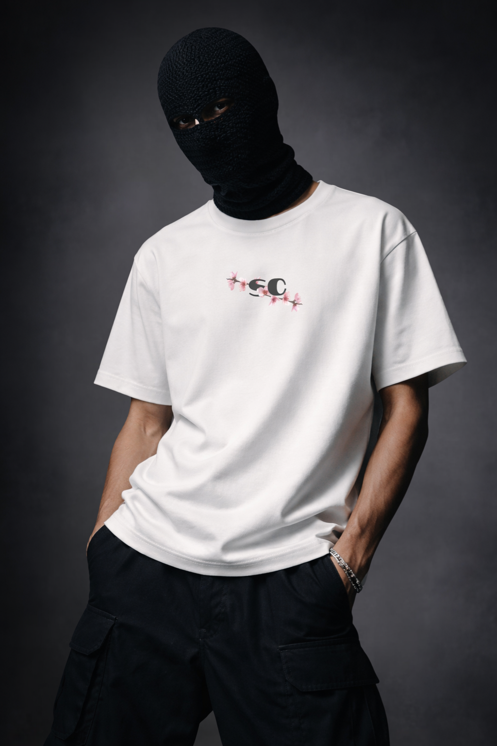 WHITE SAKURA T-SHIRT