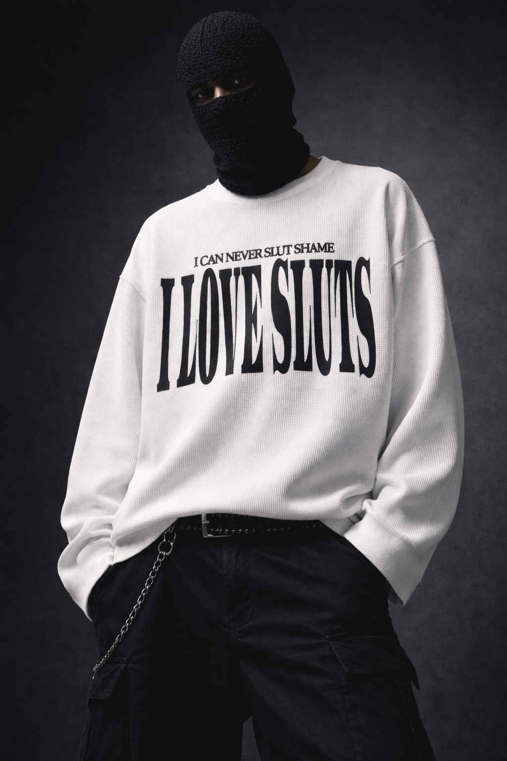 SL*T LUVR WAFFLE KNIT T-SHIRT