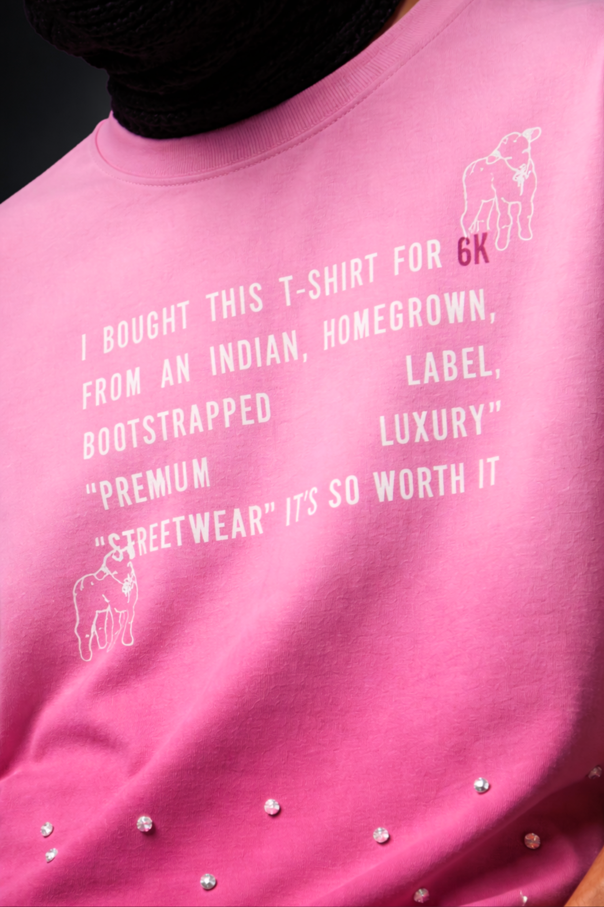 PART OF THE HERD PINK OMBRE T-SHIRT
