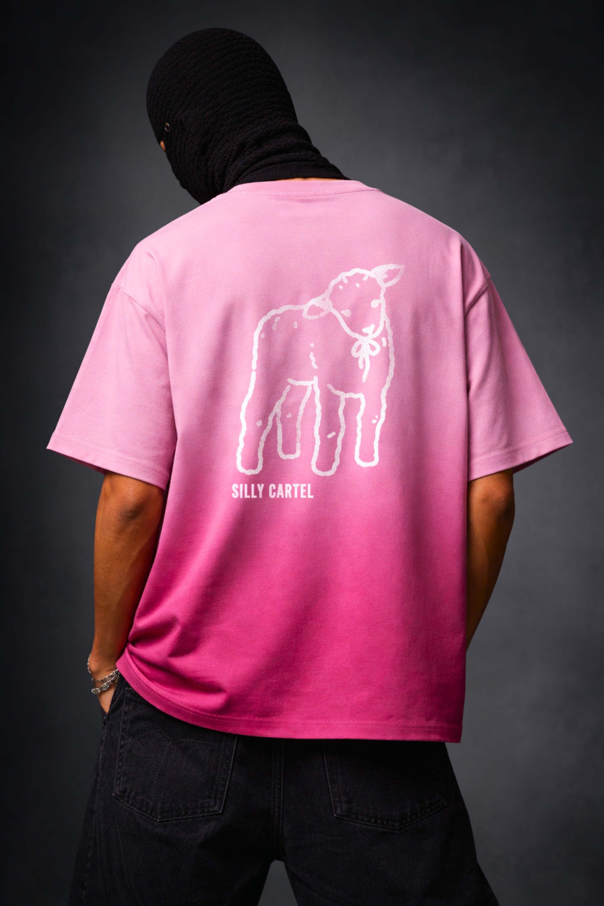 PART OF THE HERD PINK OMBRE T-SHIRT