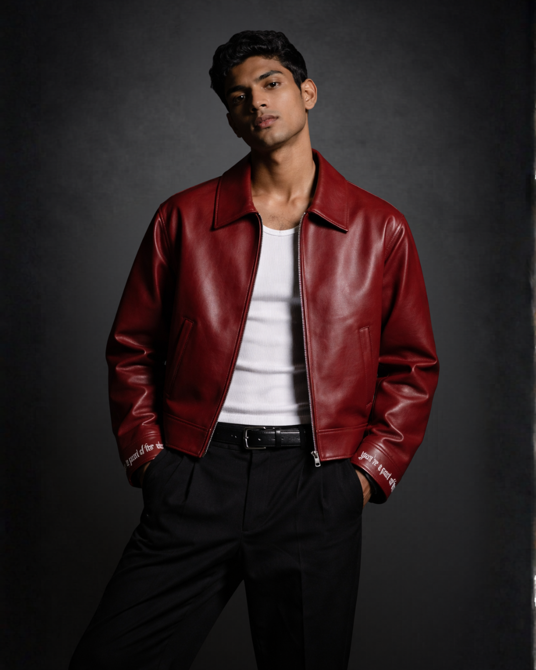 MEAT JUICE LEATHER JACKET