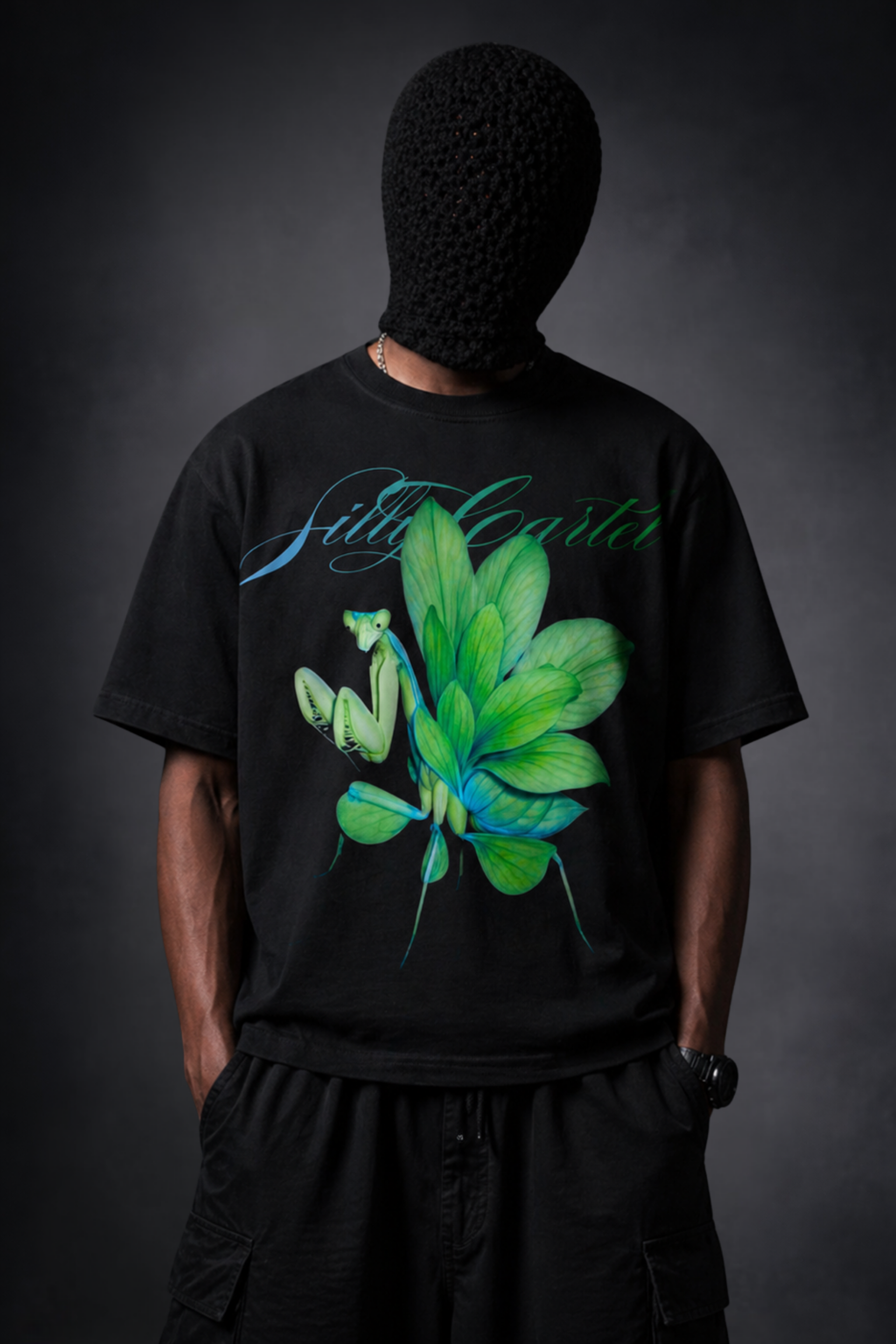 BLACK SCANTIS BOXY T-SHIRT