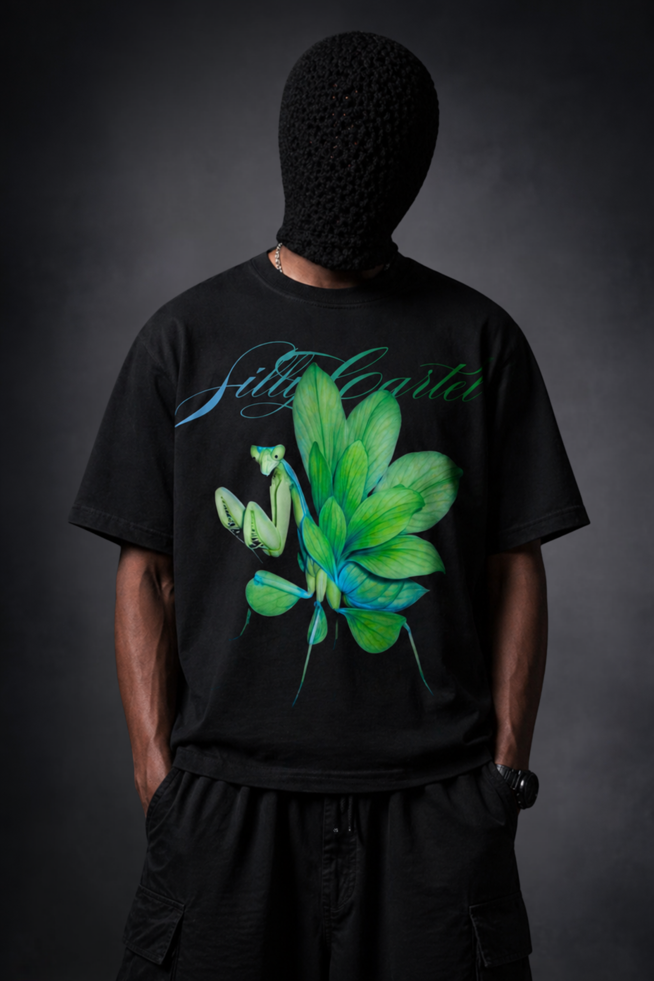 BLACK SCANTIS BOXY T-SHIRT