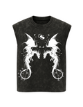SKYBANE ACID WASH BOXY VEST