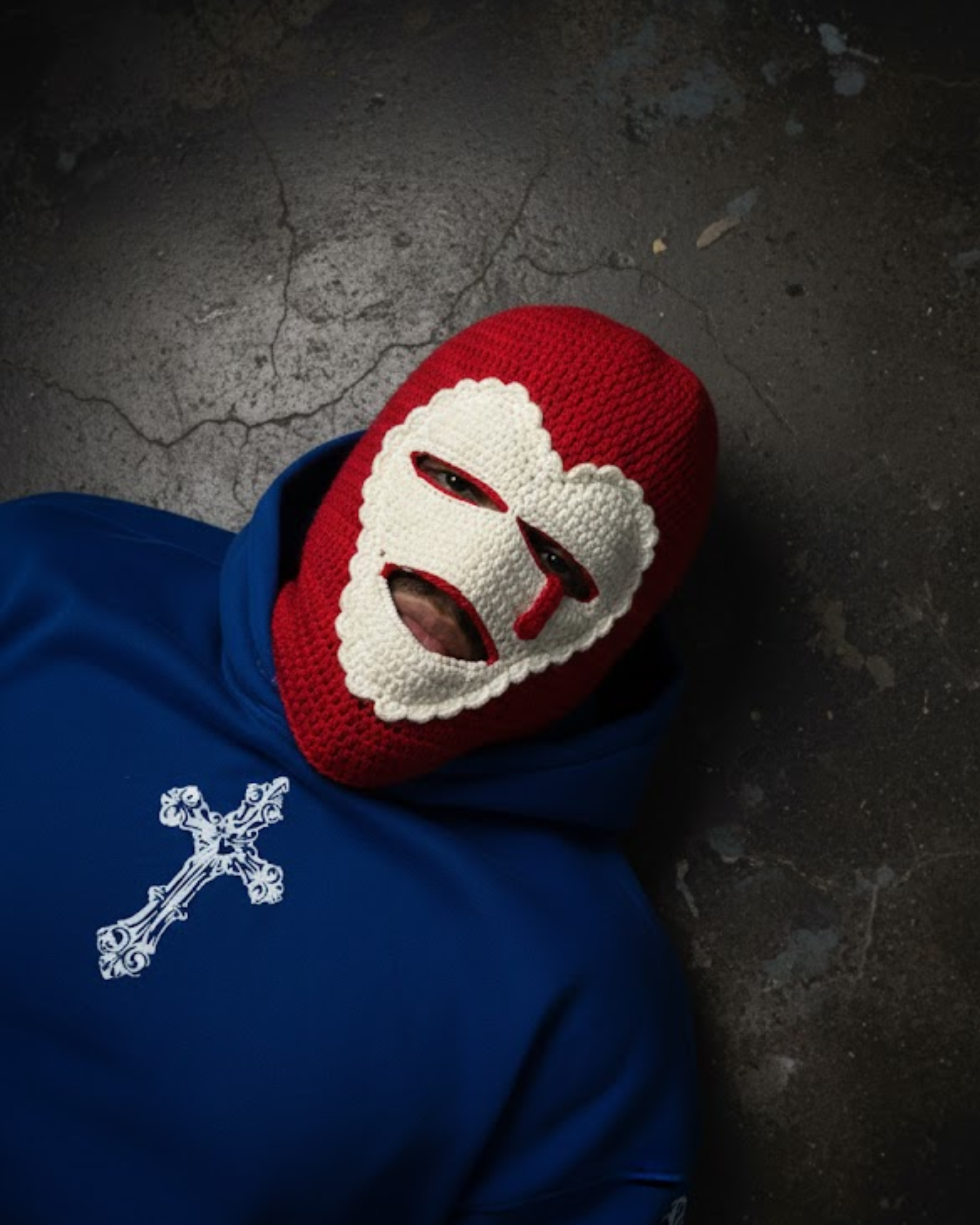 KING OF HEARTS RED BALACLAVA