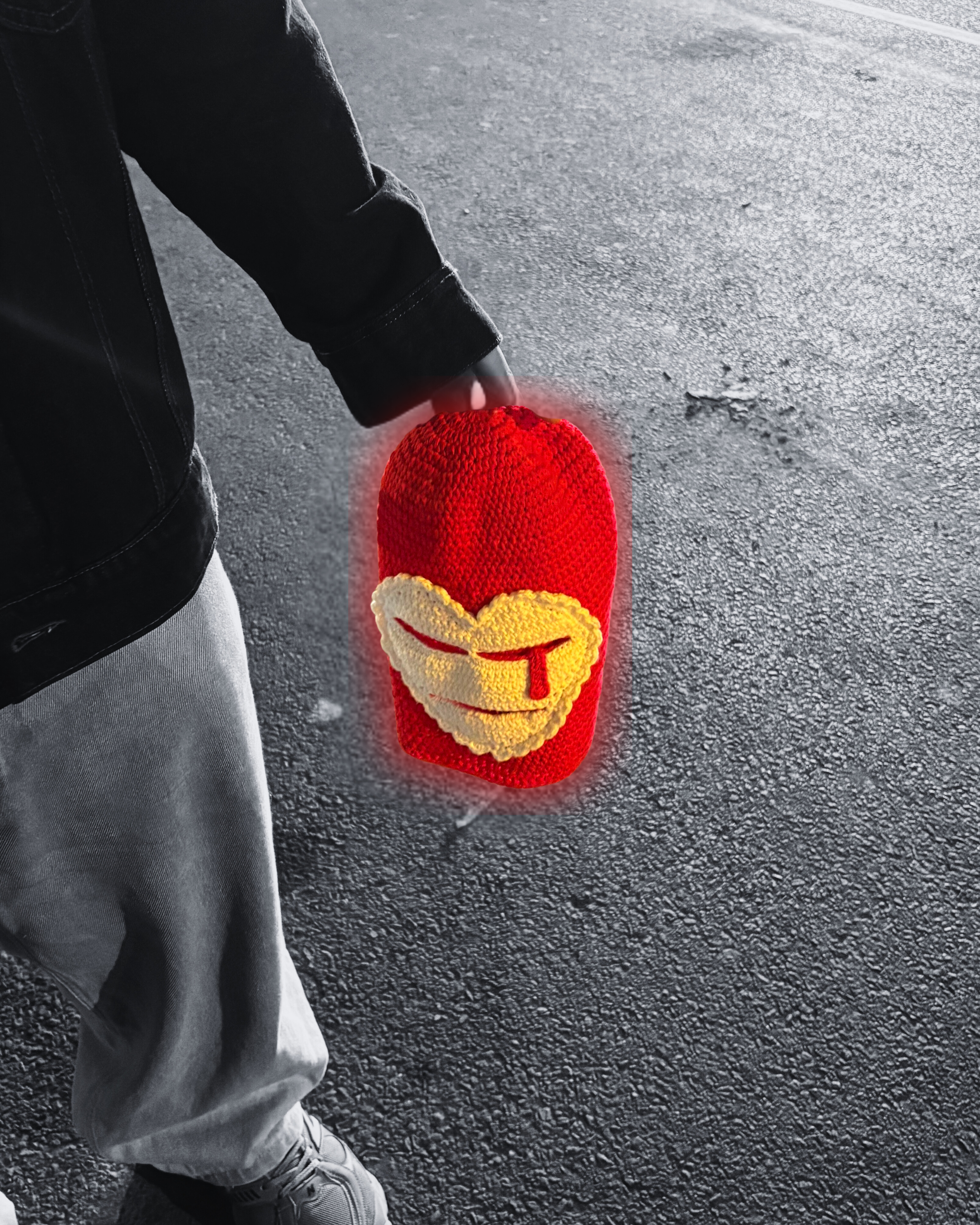 KING OF HEARTS RED BALACLAVA