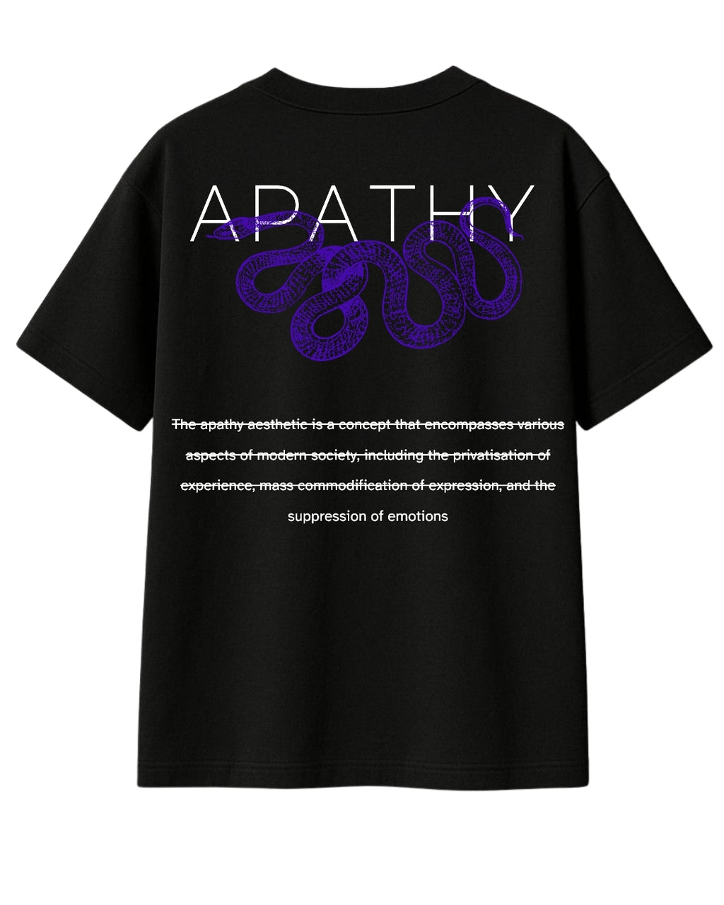 BLACK APATHY T-SHIRT