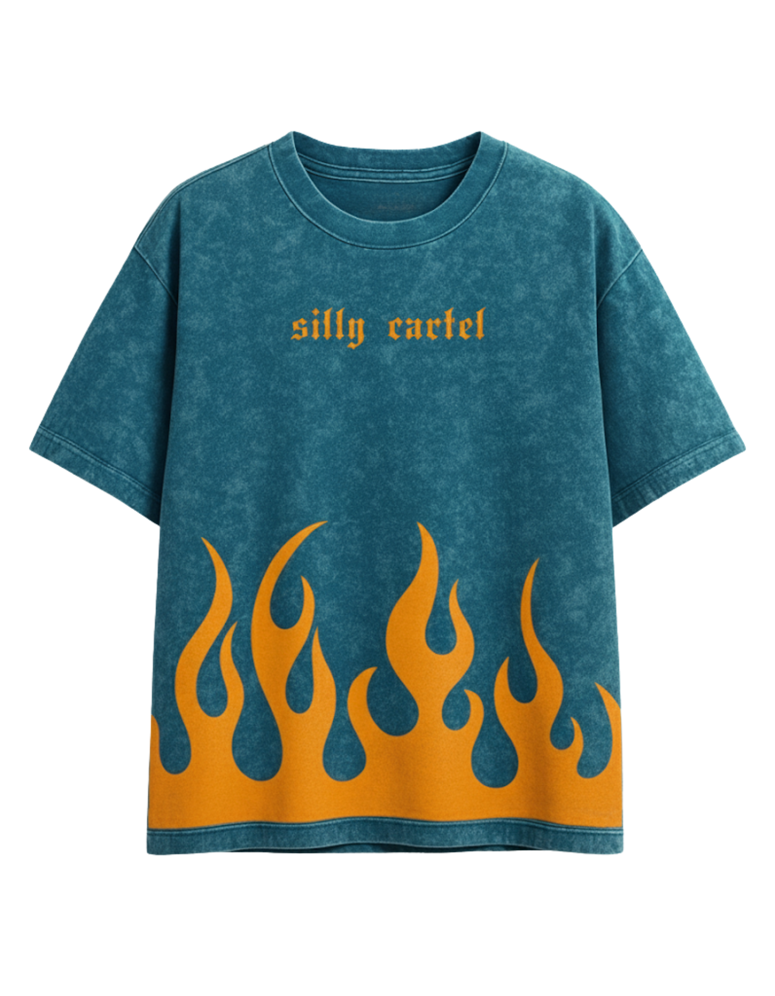 CHAMELEON GREEN ACID WASH T-SHIRT