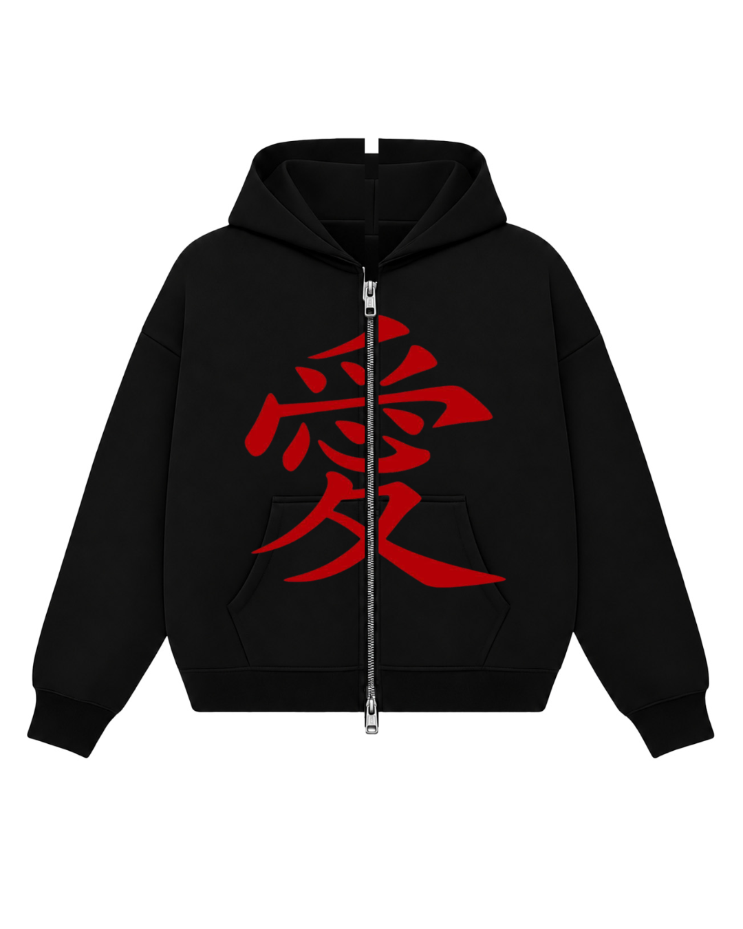 LOVE BOXY DOUBLE ZIPPER HOODIE