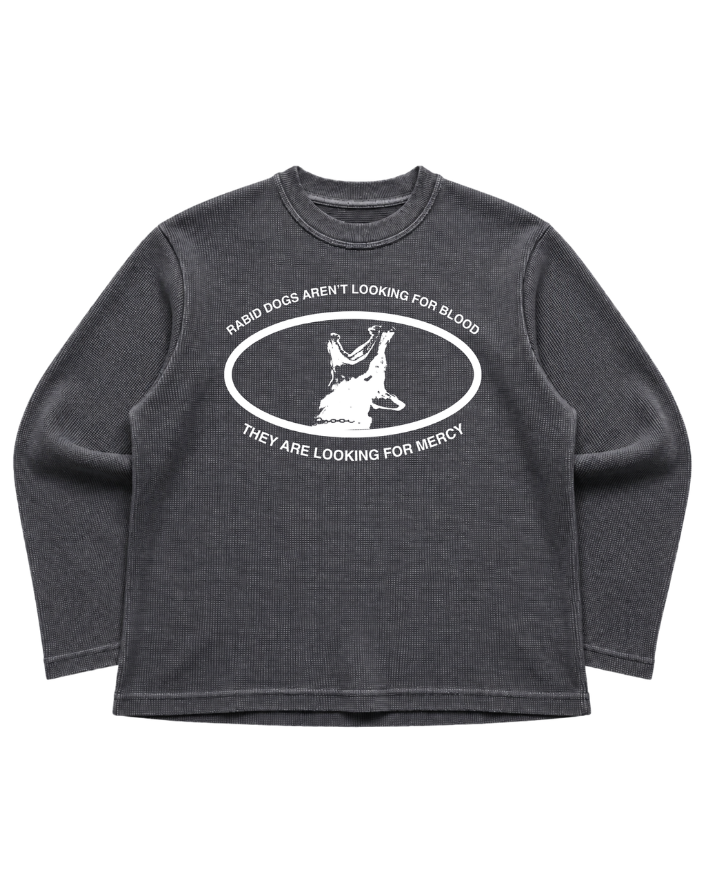 RABID DOGS ACIDWASH WAFFLE T-SHIRT