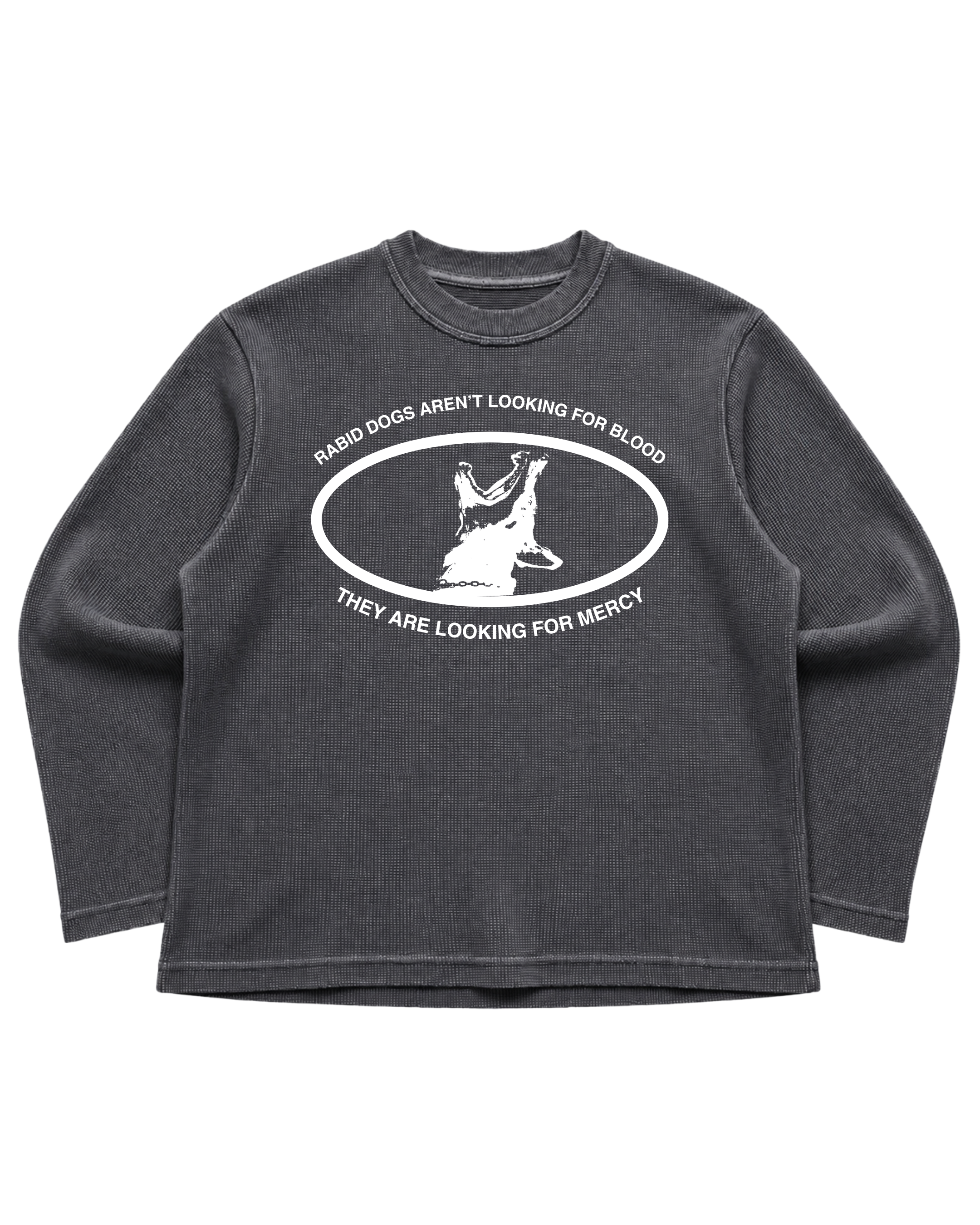 RABID DOGS ACIDWASH WAFFLE T-SHIRT